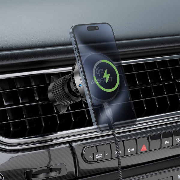 Acefast Wireless Car Charger D40, 15W, 1.67A, Grey