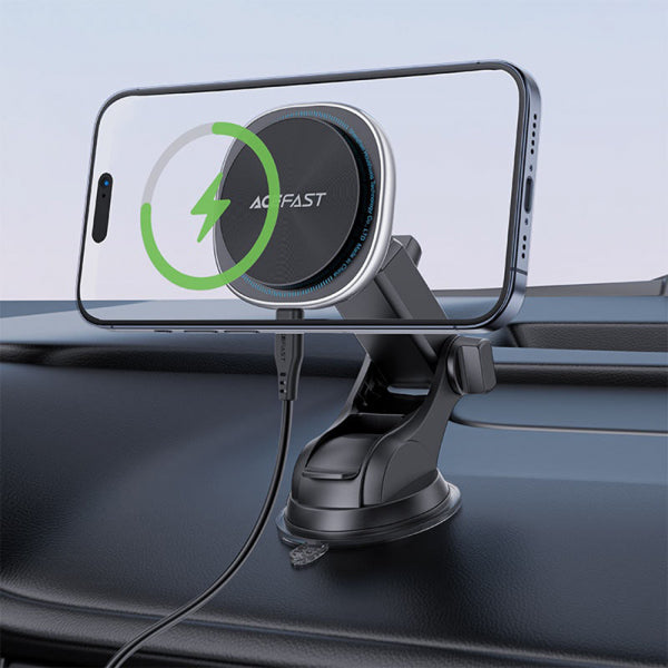 Acefast Wireless Car Charger D42, 15W, 1.67A, Silver