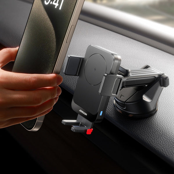 Joyroom Wireless Car Charger JR-ZS241S, 15W, 1.67A, Black