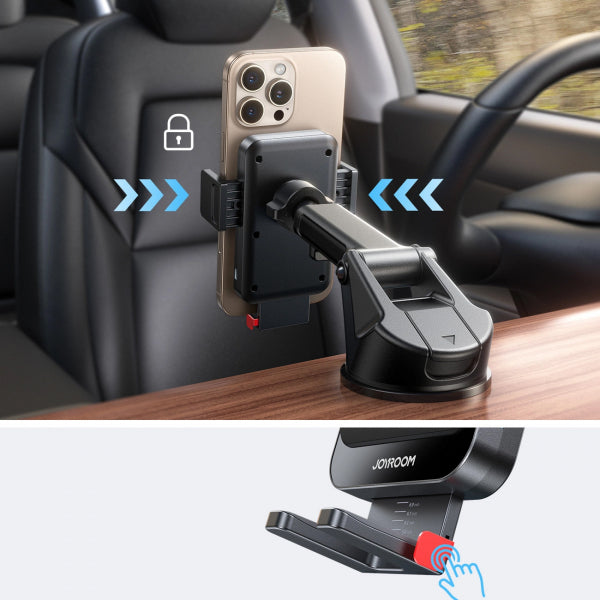 Joyroom Wireless Car Charger JR-ZS241S, 15W, 1.67A, Black