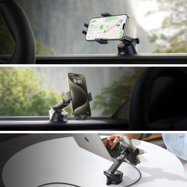 Joyroom Wireless Car Charger JR-ZS241S, 15W, 1.67A, Black