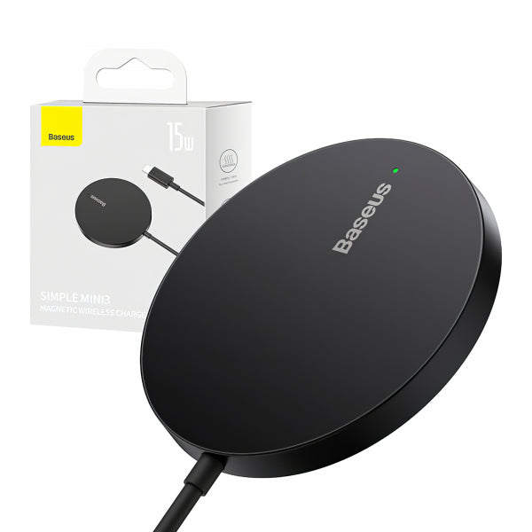Baseus Wireless Charger Simple Mini 3, 15W, 1.67A, Black CCJJ040001