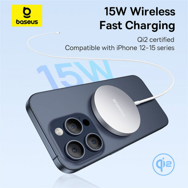 Baseus Wireless Charger Simple Mini4 Air, 15W, 1.67A, Silver P10278200S11-00