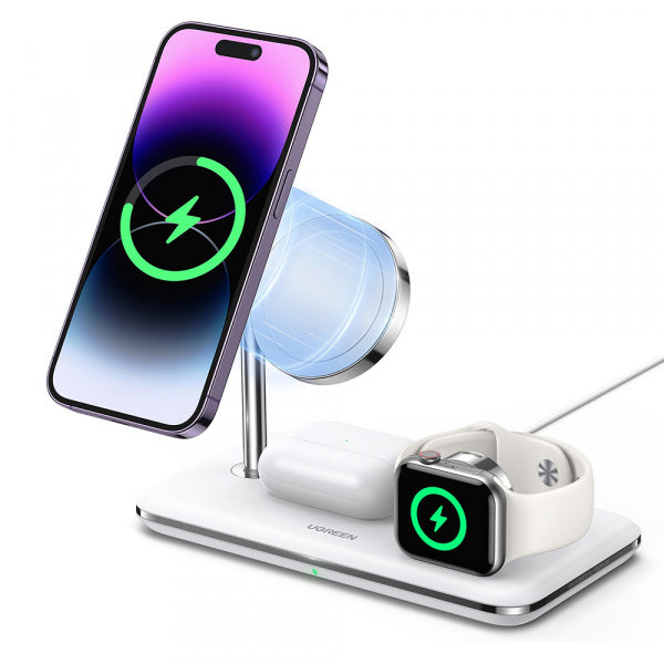 Ugreen Wireless Charger CD278 3in1, 25W, 1.67A, White