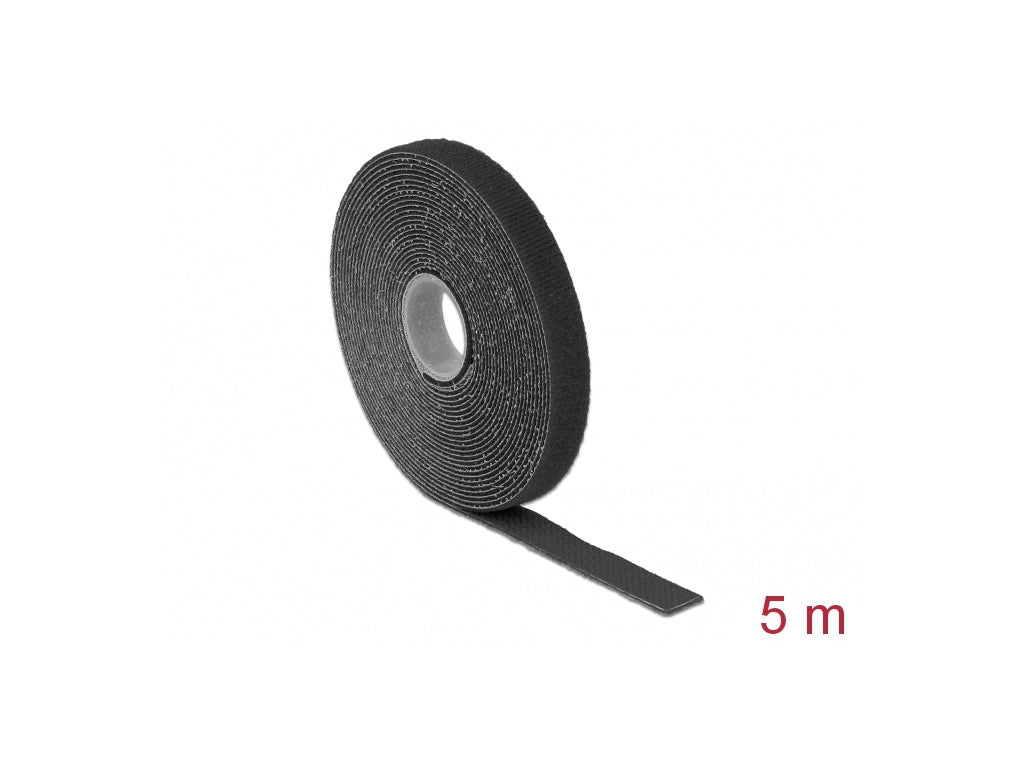 Delock Klettband auf Rolle L 5 m x B 13 mm schwarz