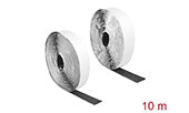 Delock Klettband selbstklebend mit Haft- und Flauschband L 10 m x B 25 mm schwarz