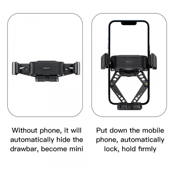 Yesido Car Holder C166, 4.7inch - 7inch, Black