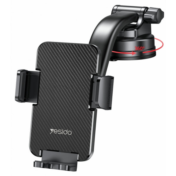 Yesido Car Holder C172, 4inch - 7inch, Black