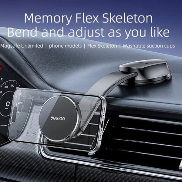 Yesido Magnetic Car Holder C176, Universal, Black