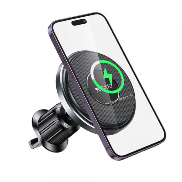 Yesido Wireless Car Charger C190, 15W, 1.67A, Black