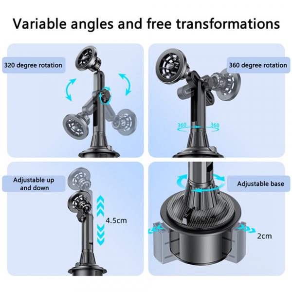 Yesido Magnetic Car Holder C200, Universal, Black