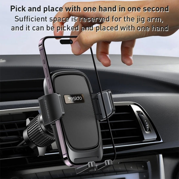 Yesido Car Holder C241, 4.7inch - 7.2inch, Black
