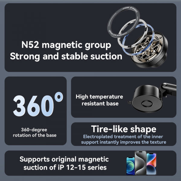 Yesido Magnetic Car Holder C266, Universal, Black