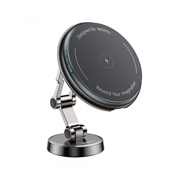 Yesido Wireless Car Charger C306, 15W, 1.67A, Black