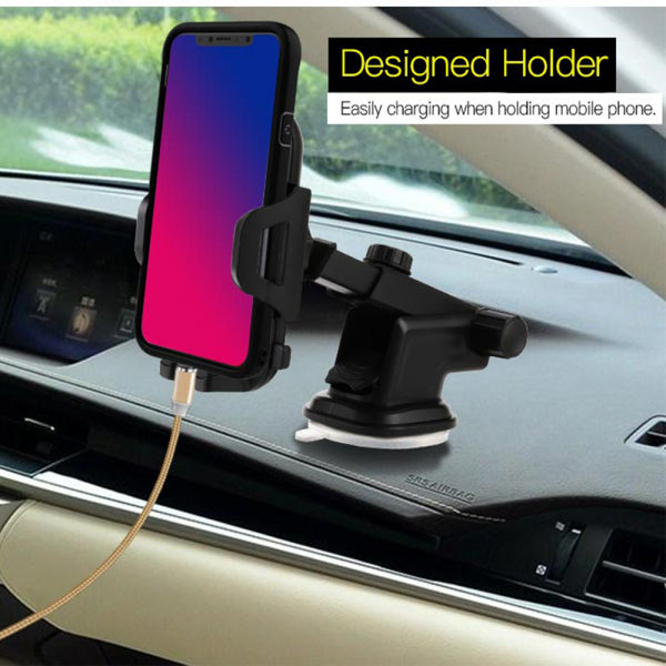 Yesido Car Holder C23, 3.8inch - 6.4inch, Black
