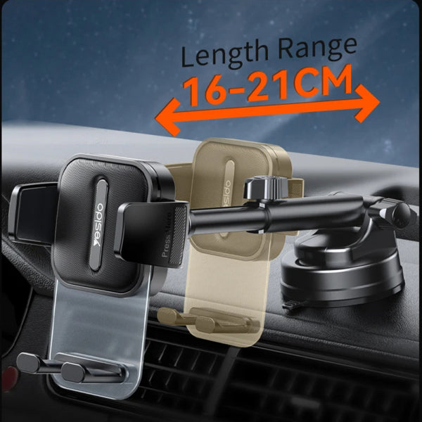 Yesido Car Holder C261, Universal, Black