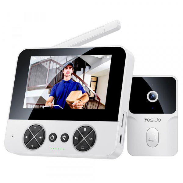 Yesido Smart Doorbell KM27, Wi-Fi, 2K, White