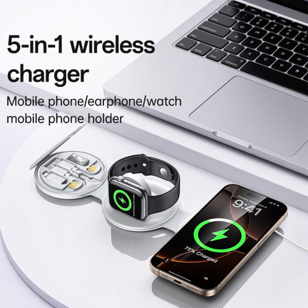Yesido Wireless Charger DS29 5in1, 15W, 1.67A, White