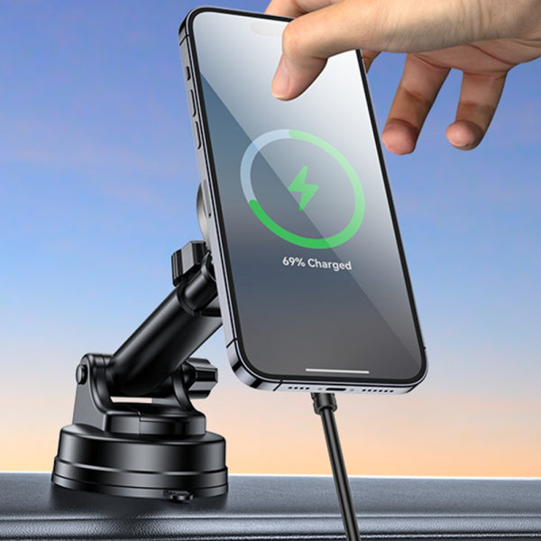 Yesido Wireless Car Charger DS30, 15W, 1.67A, Black