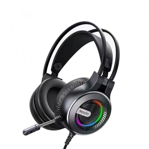 Yesido Gaming 3.5mm Headset EK02, RGB, 2.2m, Black