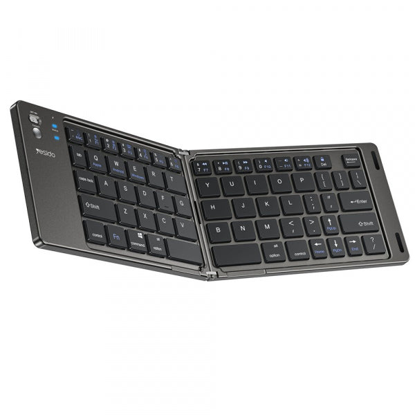 Yesido Bluetooth Foldable Keyboard KB27, Black