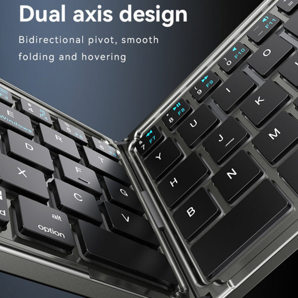 Yesido Bluetooth Foldable Keyboard KB27, Black
