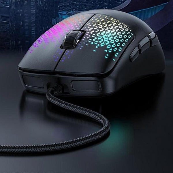 Yesido Wired Gaming Mouse KB32, RGB, 7200DPI, Black