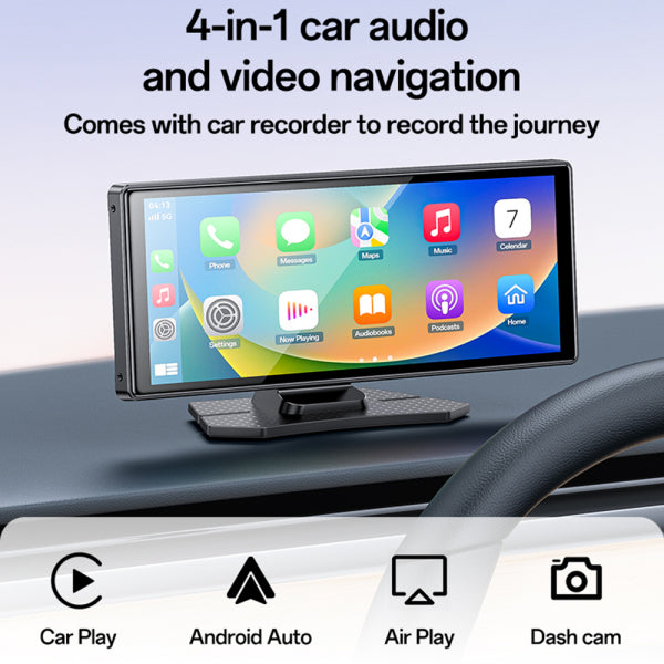 Yesido Car Navigation KM19, Wi-Fi, 10.26inch, Black