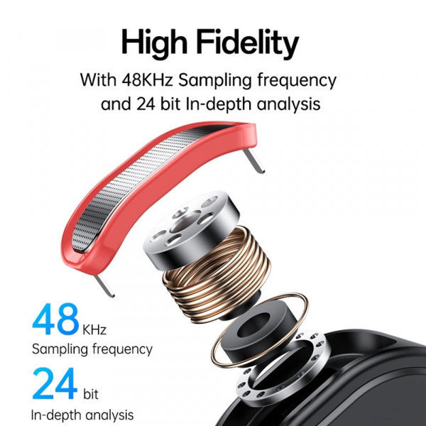 Yesido Wireless Microphone KR19, USB-C / Lightning, 2-Pack, Black