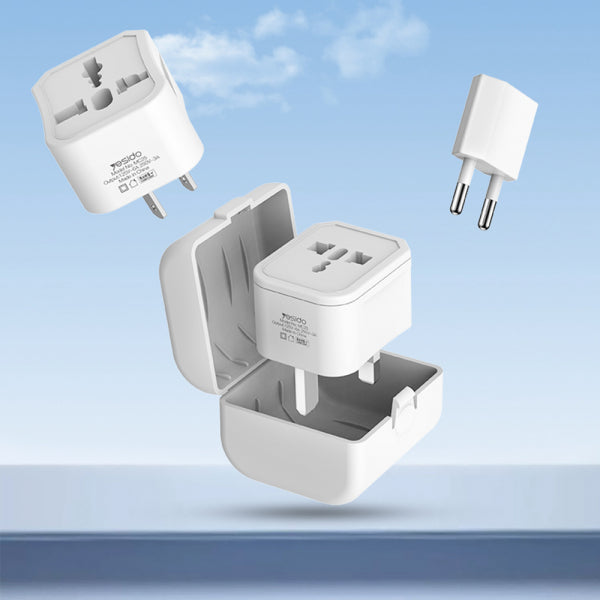 Yesido Travel Adapter MC25 CN/ US / EU / UK, White