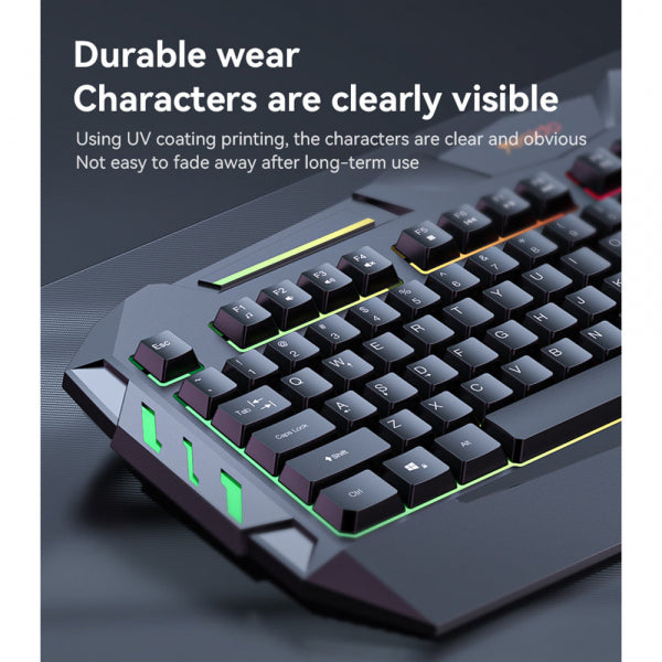 Yesido Wired Gaming Keyboard KB21, RGB, 1.5m, Black