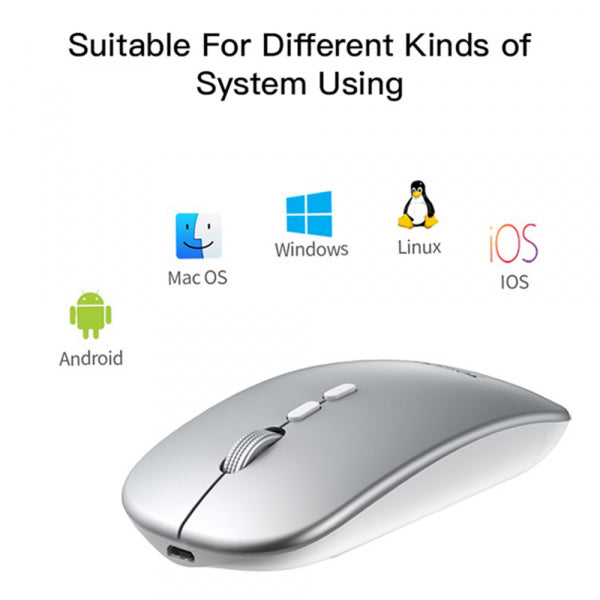 Yesido Wireless Mouse KB15, 800DPI - 1600DPI, Silver