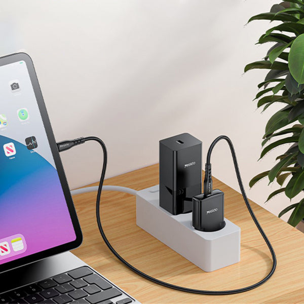 Yesido Wall Charger YC74, 30W, 3A, 1 x USB-C, Black