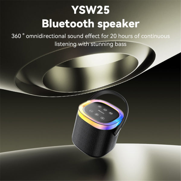 Yesido Bluetooth Speaker YSW25, 5W, RGB, Black